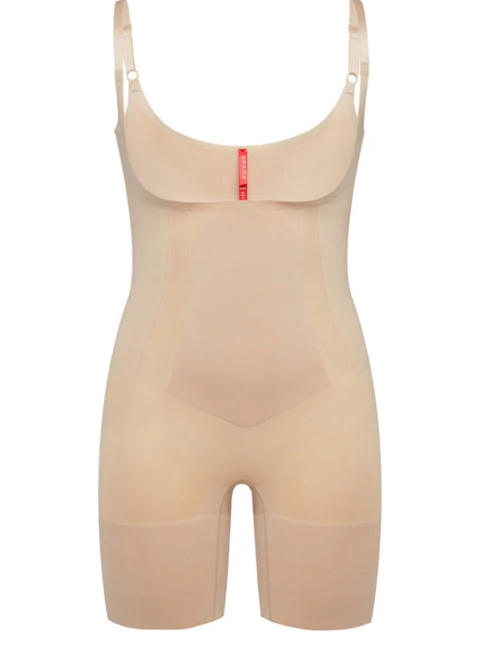 SPANX Open-Bust Mid-Thigh Bodysuit Size L